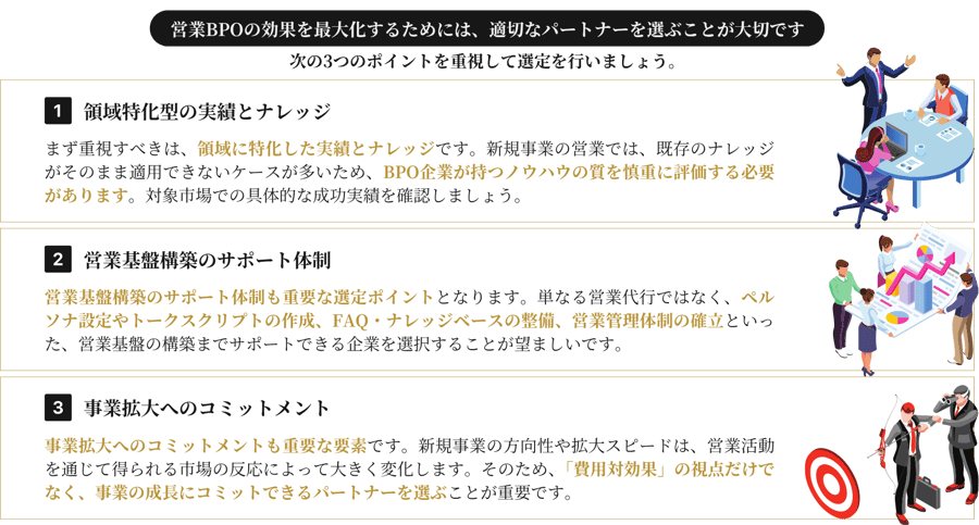 営業BPOのパートナー選び