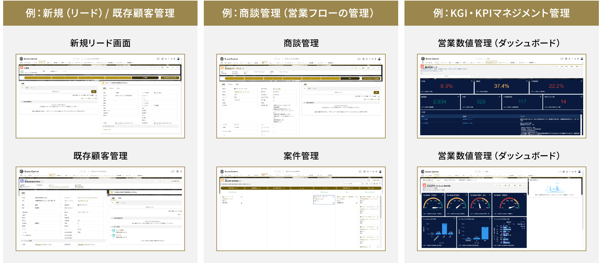 CRM/SFAの構築例